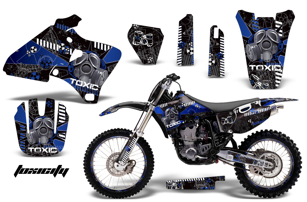 Yamaha YZ426F Graphics Kit Toxicity Blu Blkbg